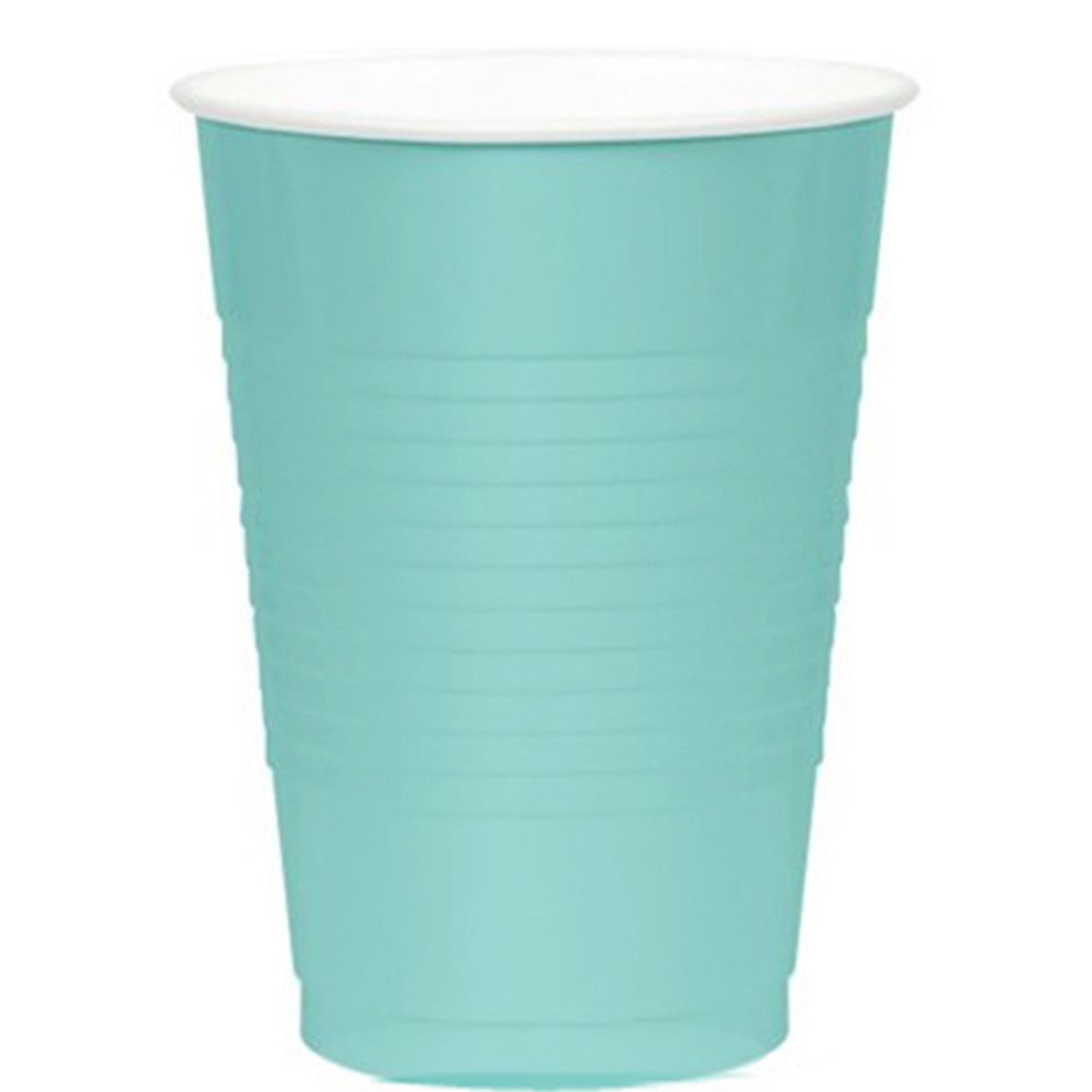 Robins Egg Blue 16 oz Plastic Cups (50ct)
