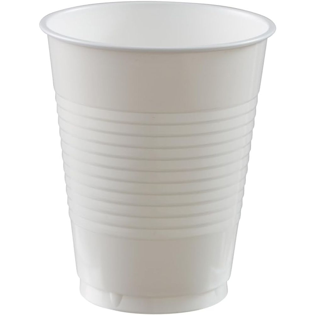 Frosty White 18 oz Plastic Cups (50ct)