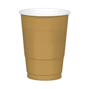 Gold 18oz Plastic Cups (50ct)