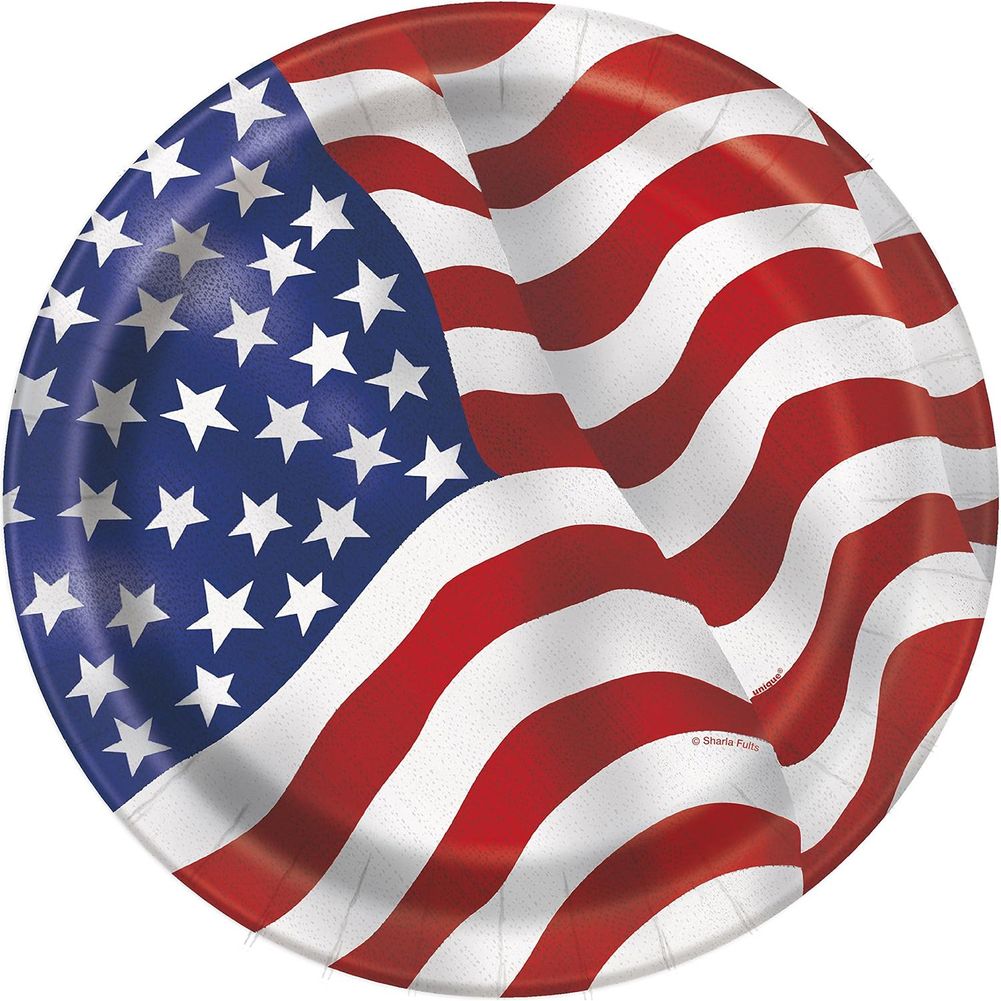 Patriotic Paper Dinner Plates (8ct)