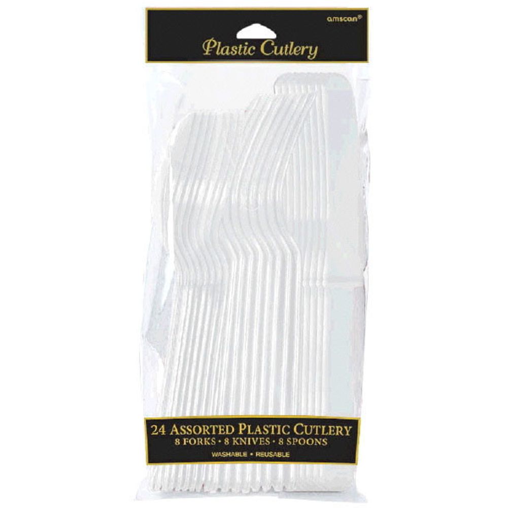 Cutlery Midweight Assorted Plastic Cutlery (24ct)