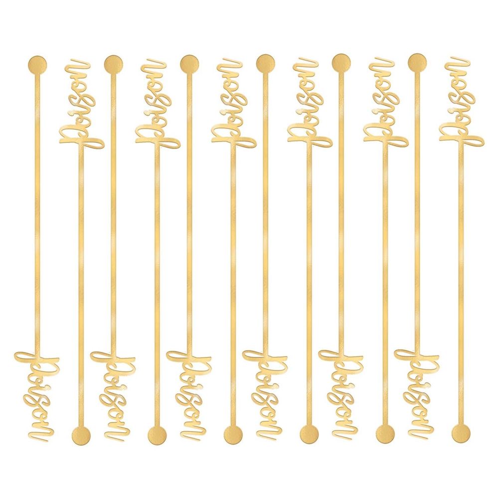 Electroplated Poison Drink Stirrers (12ct)