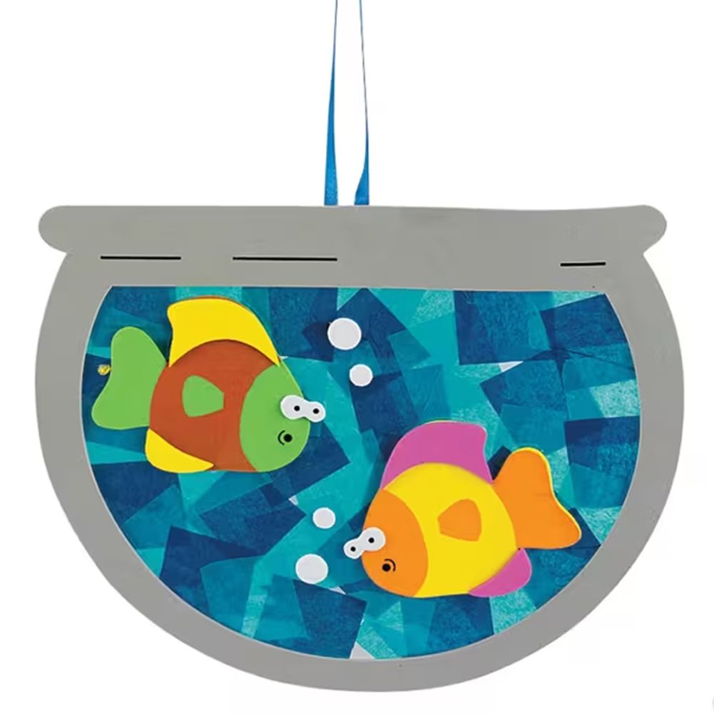 Acetate & Tissue Paper Fishbowl Foam Craft Kits (12ct)