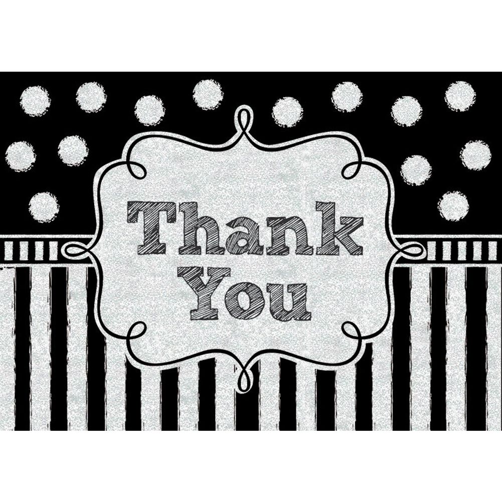 Chalkboard Birthday Thank You Notes (8 ct)