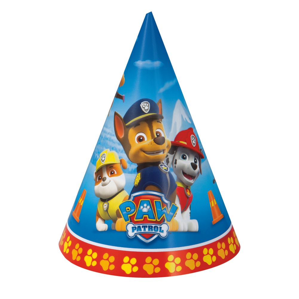 Paw Patrol Party Hats (8ct)