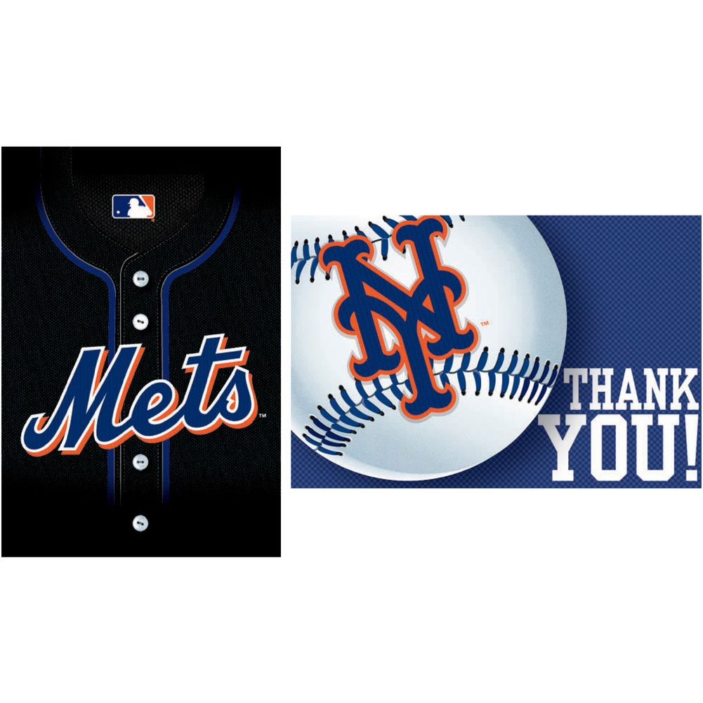 New York Mets Invites and Thank You Notes