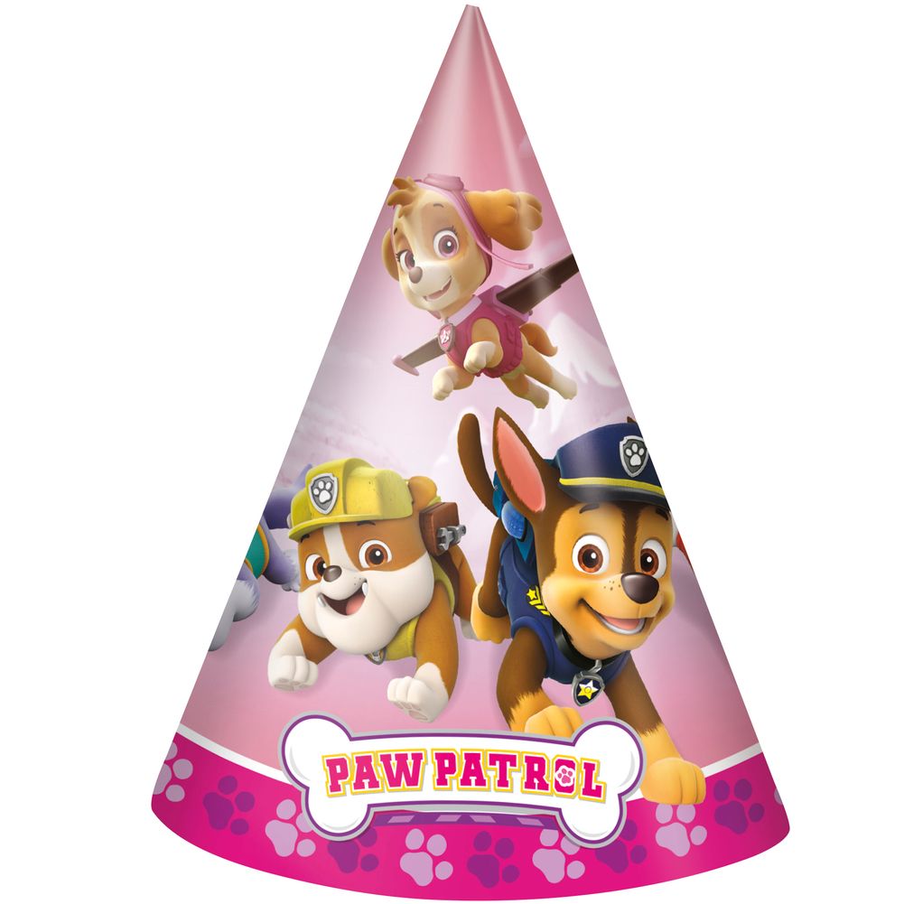 Paw Patrol Girl Party Hats (8ct)