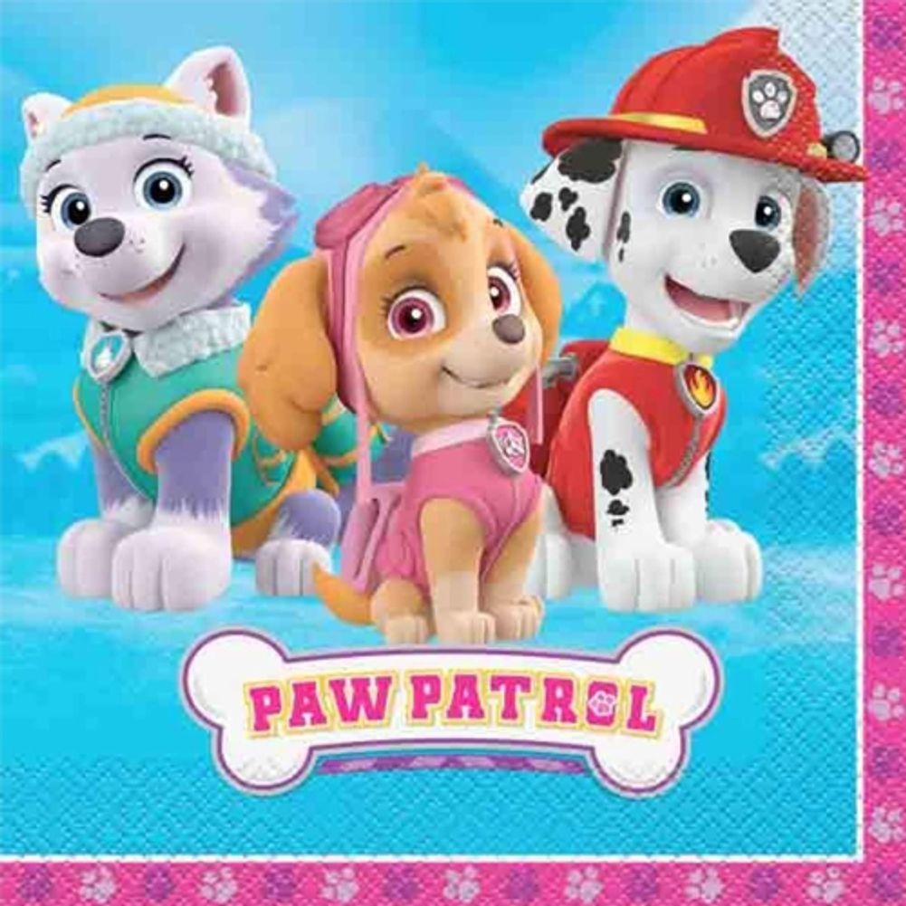 Paw Patrol Girl Luncheon Napkins (16ct)
