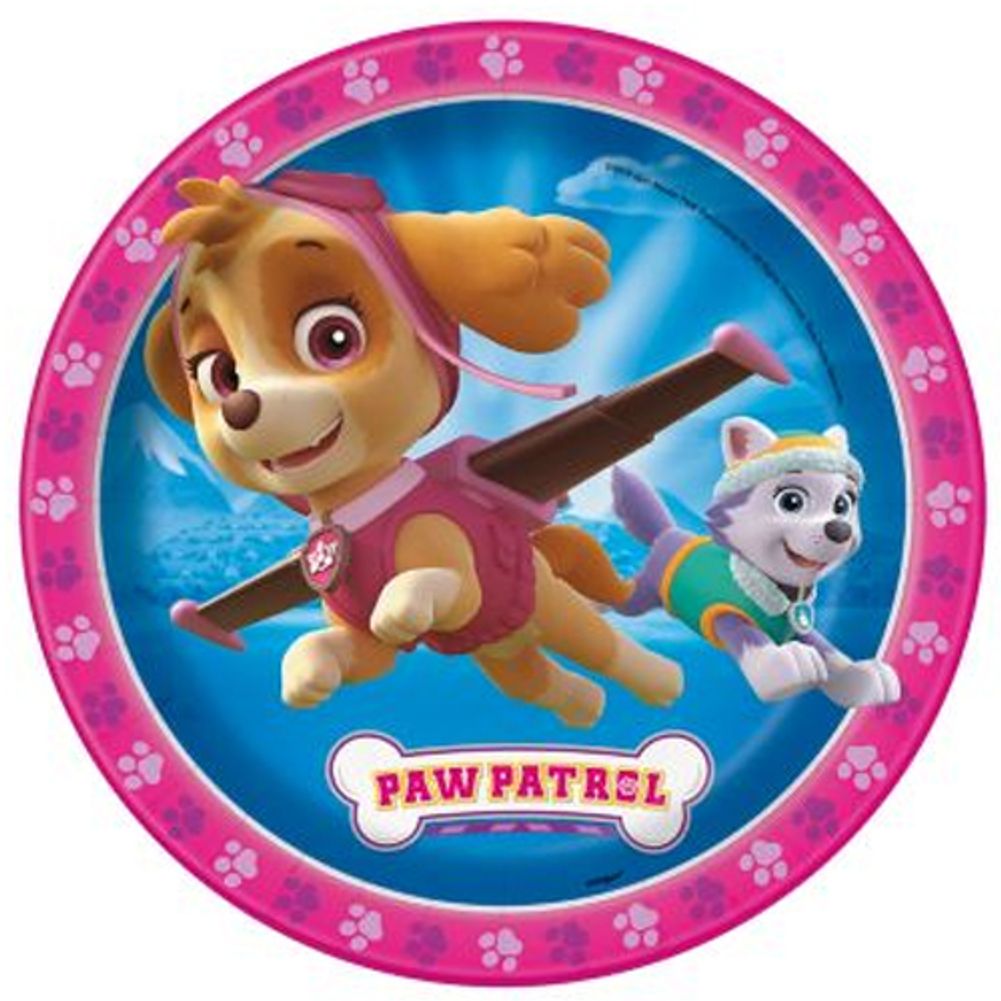 Paw Patrol Girl 9" Plates (8ct)