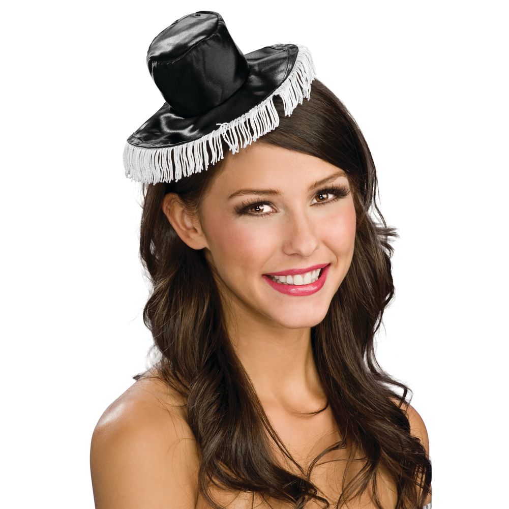 Black/White Mini Spanish Hat