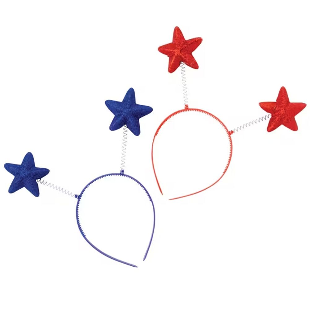 Patriotic Red & Blue Star Head Boppers (1ct)