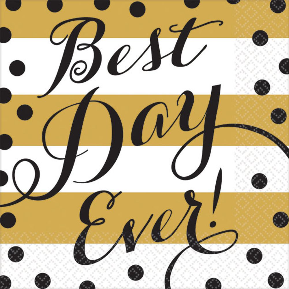 Best Day Ever Beverage Napkins (16 ct)