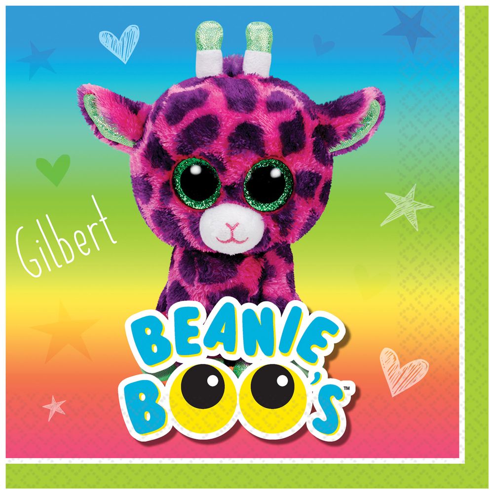 Beanie Boos Beverage Napkins (16 ct)