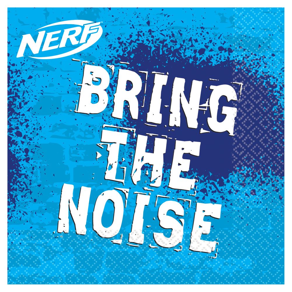 Nerf Beverage Napkins, 16ct