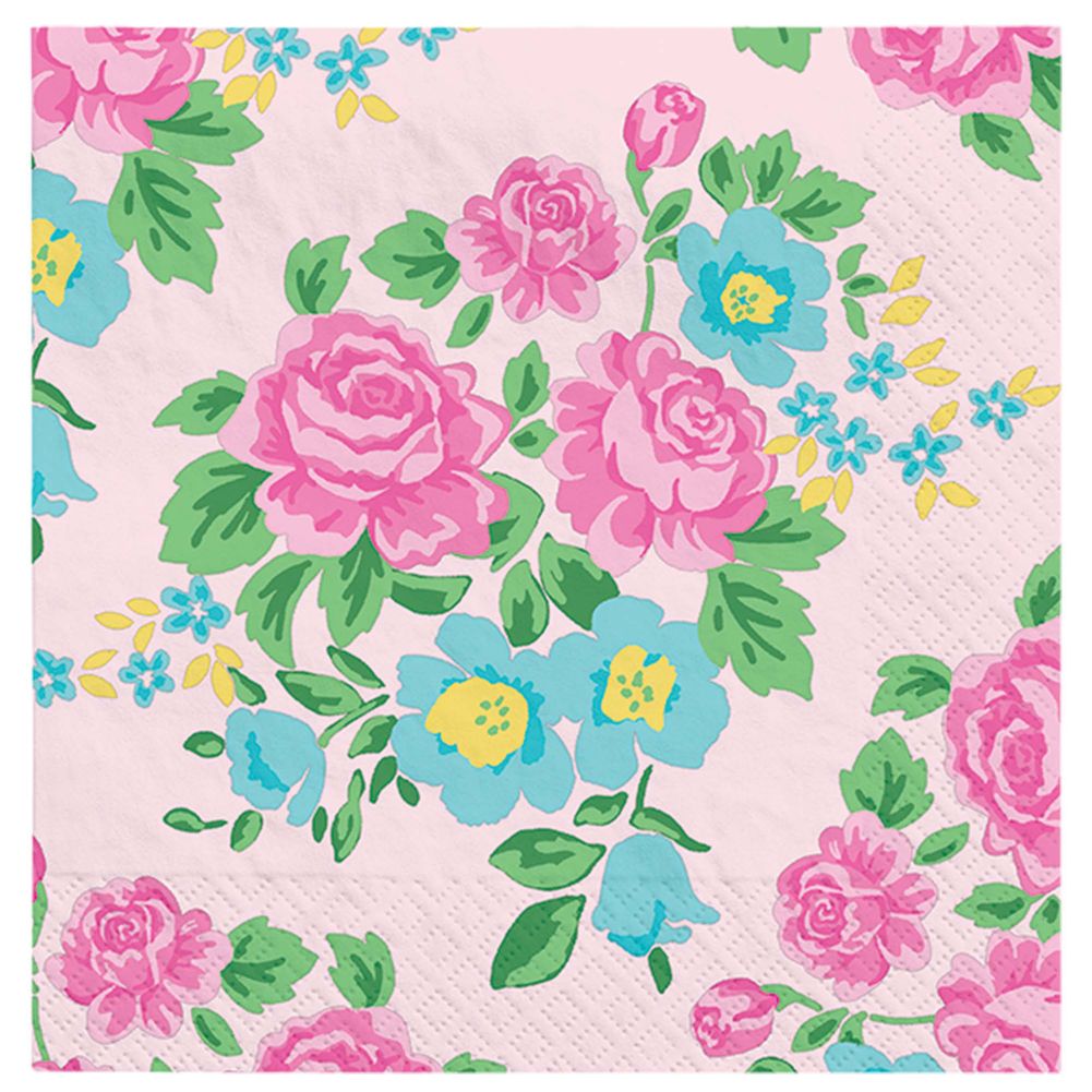 Tea Party Beverage Napkins, 16ct