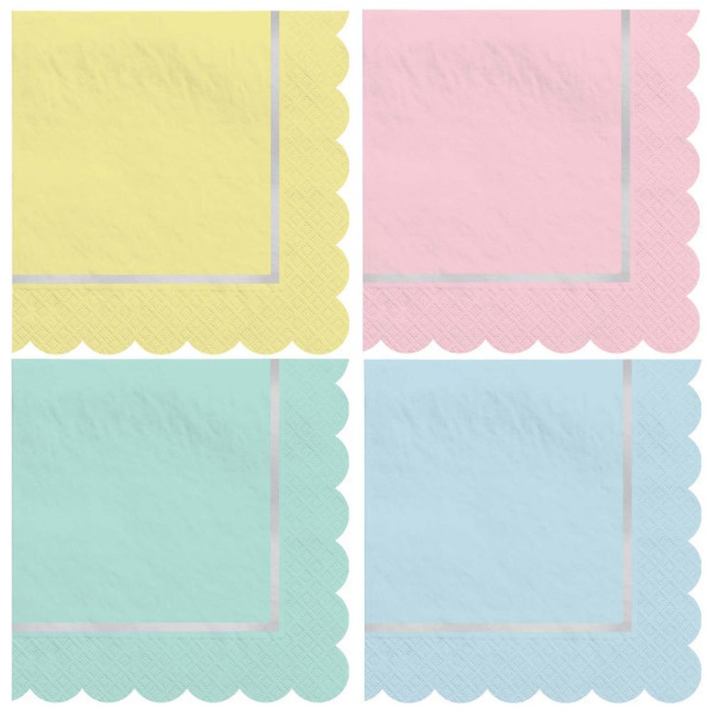 Pretty Pastels Beverage Napkins, 16ct