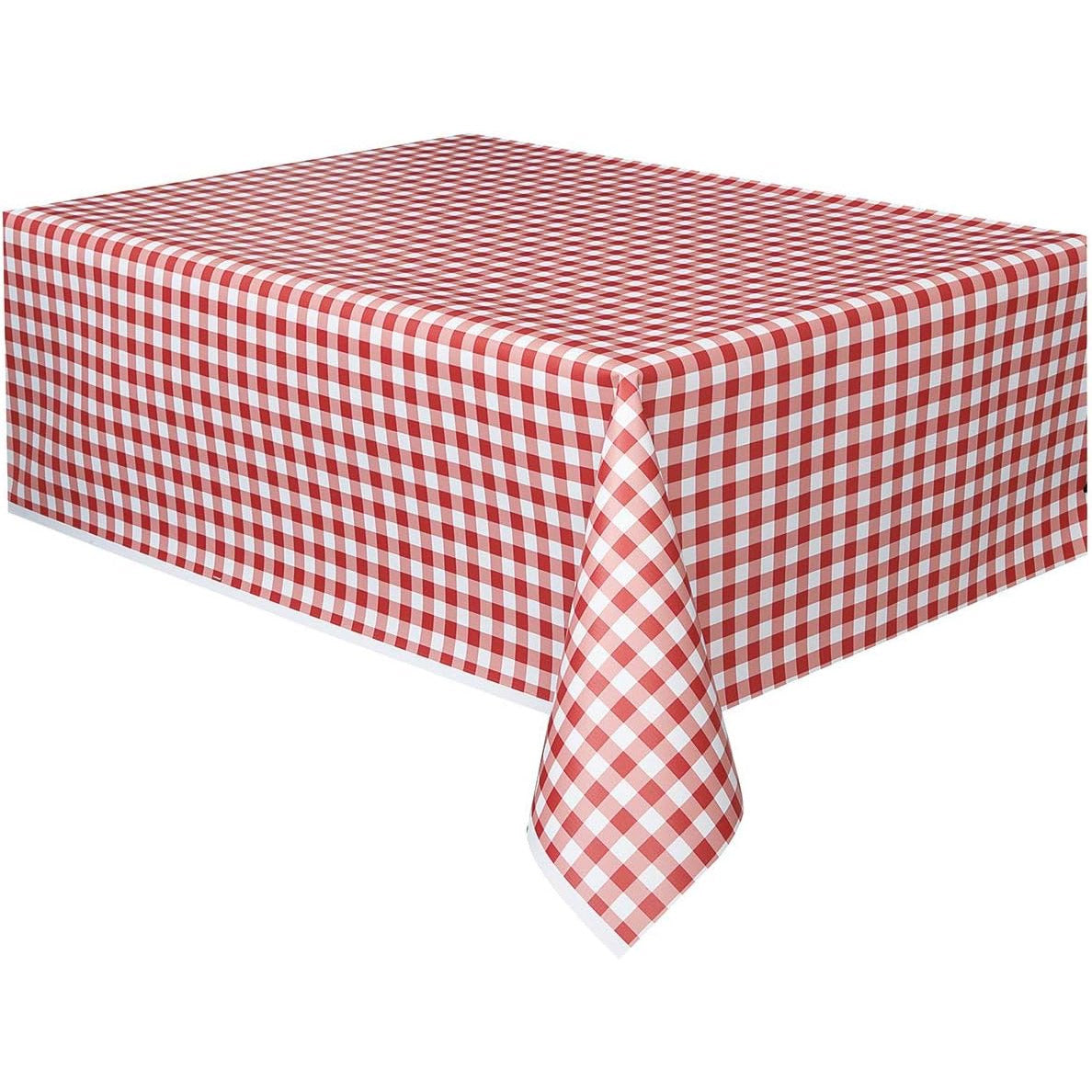 Red Gingham Tablecover (1ct)