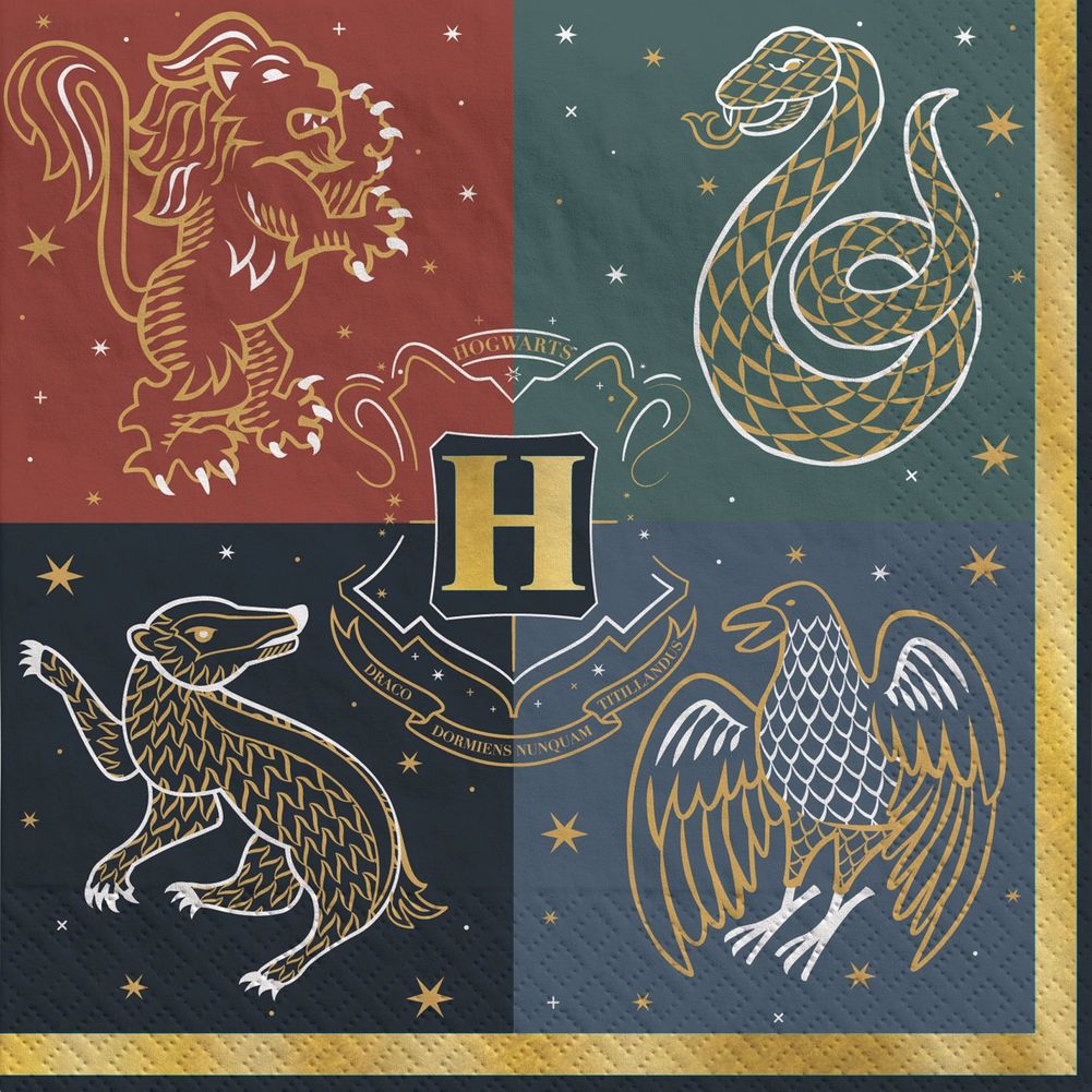 Harry Potter Hogwarts United Beverage Napkins (16ct)