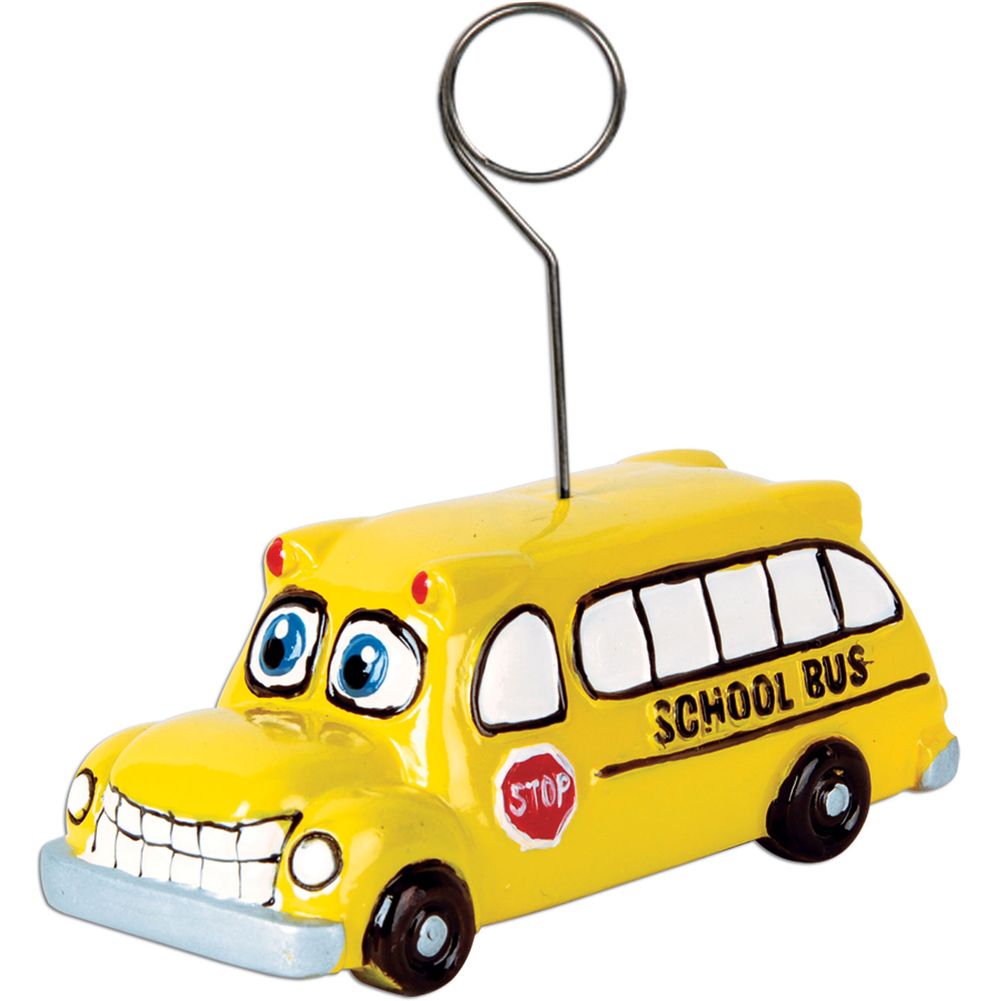 School Bus Photo/balloon Holder