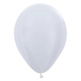 Sempertex 11" Pearl White Latex Balloons (100ct)
