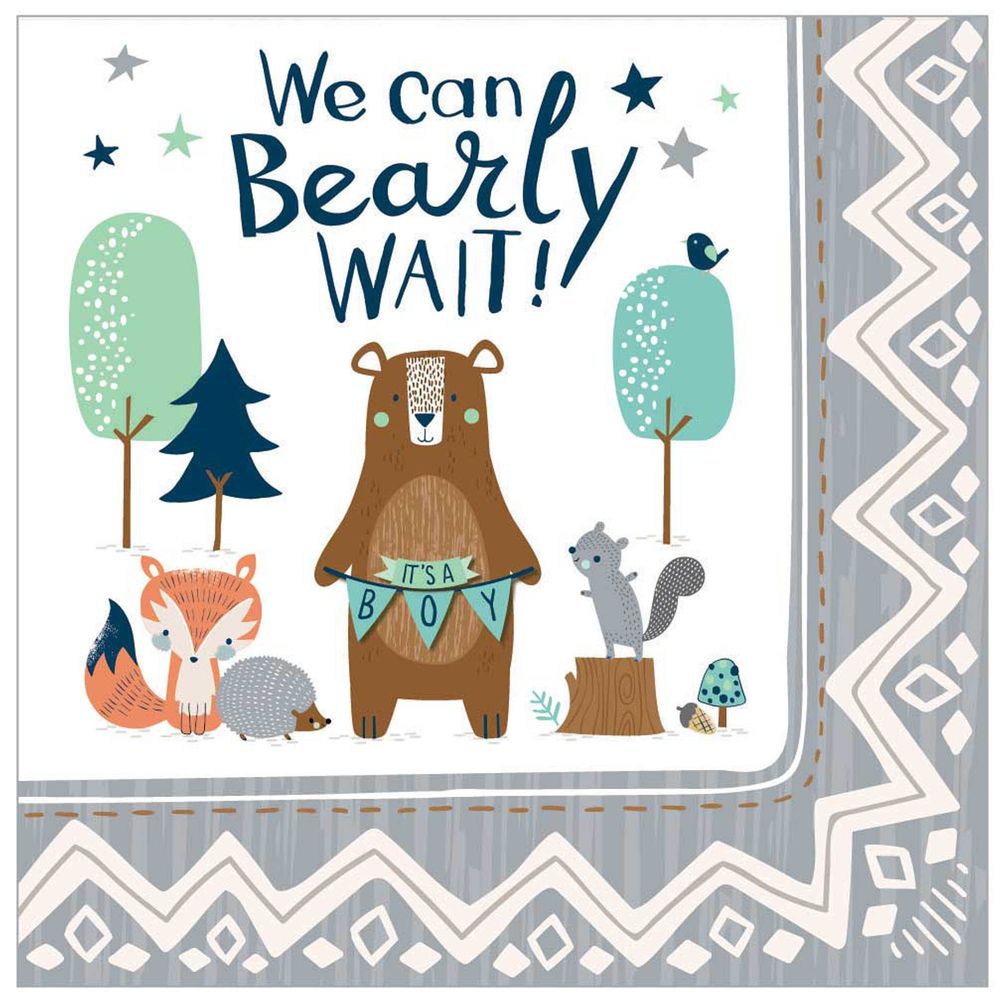 Bear-ly Wait Luncheon Napkins (16 ct)