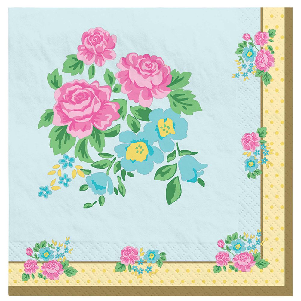 Tea Party Lunch Napkins, 16ct