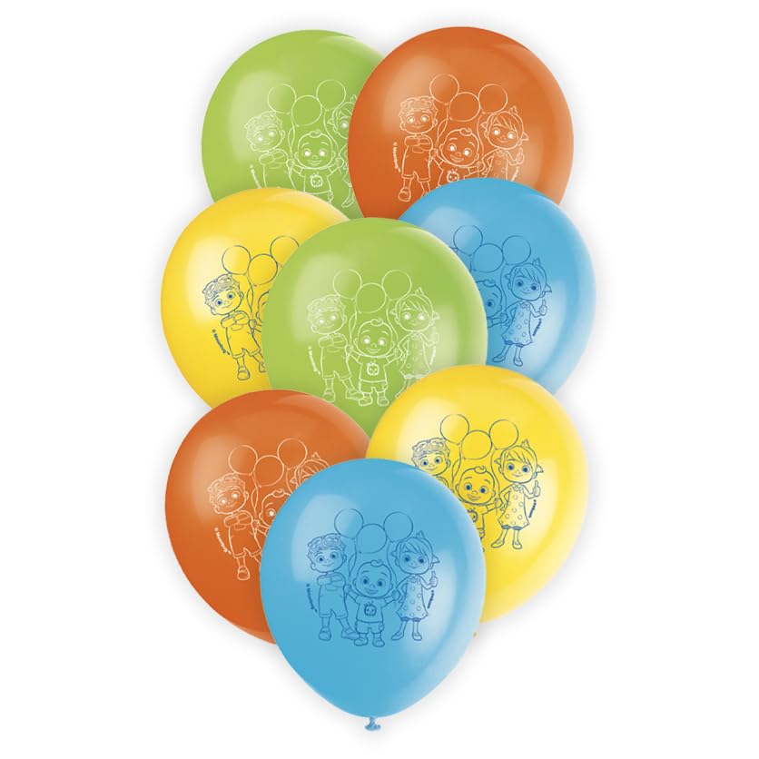 Cocomelon Birthday Party Kit for 16 – 9 Inch Plates, Napkins, Table Cover, Banner and Balloons (42 pc) – photo 6