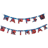 Spider-Man Birthday Party Kit for 16 – 9 Inch Plates, Napkins, Table Cover, Banner, Balloons and Party Masks (58 pc) – photo 6