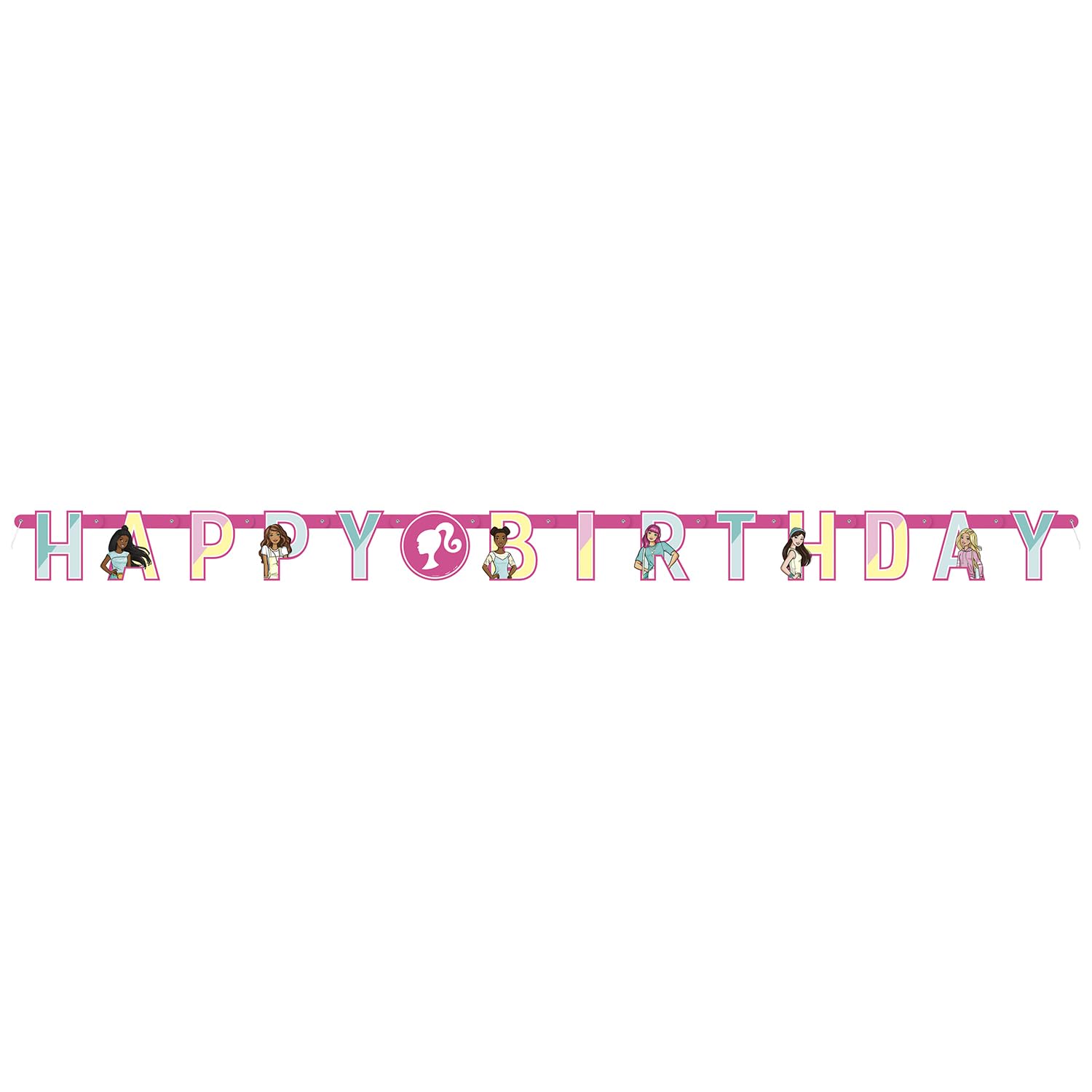 Barbie Birthday Party Kit for 16 – 9 Inch Plates, Napkins, Table Cover, Banner and Balloons (42 pc) – photo 7