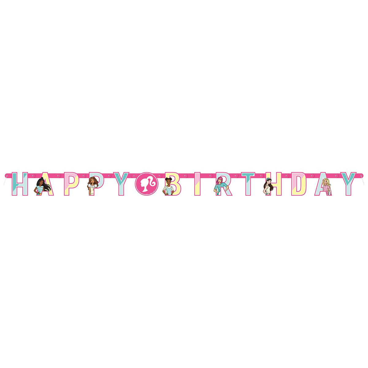 Barbie Birthday Party Kit for 16 – 9 Inch Plates, Napkins, Table Cover, Banner and Balloons (42 pc) – photo 7