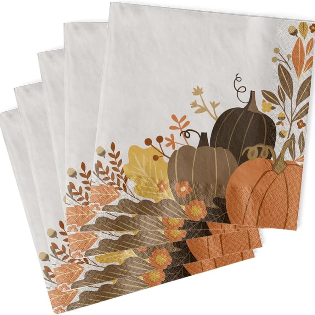 Golden Autumn Dinner Napkins (16ct)