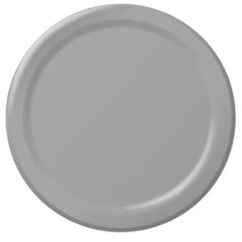 Silver 7" Paper Plate 8 ct