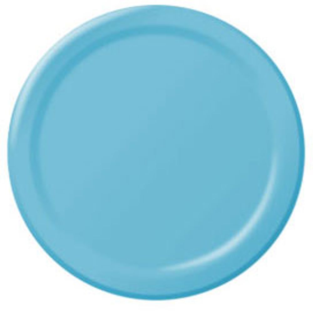 Caribbean Blue Paper Dessert Plates (8ct)
