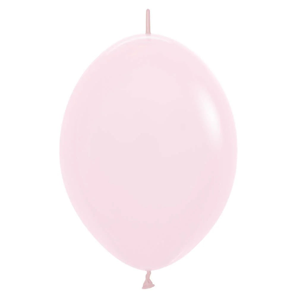 Sempertex 6" Pastel Matte Pink Link-O-Loon Latex Balloons (50ct)