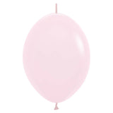 Sempertex 6" Pastel Matte Pink Link-O-Loon Latex Balloons (50ct)
