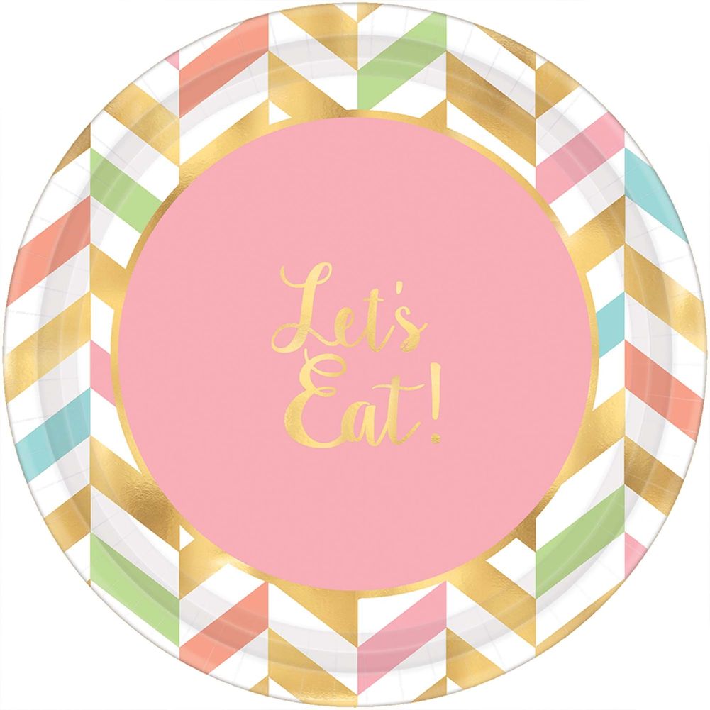 Eat, Drink & Be Happy Paper Dessert Plates (8 ct)