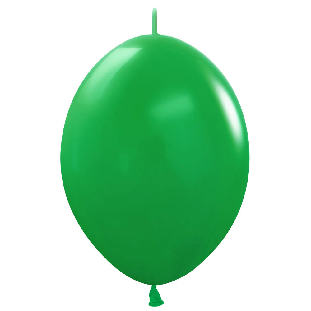 Sempertex 6" Deluxe Shamrock Green Link-O-Loon Latex Balloons (50ct)