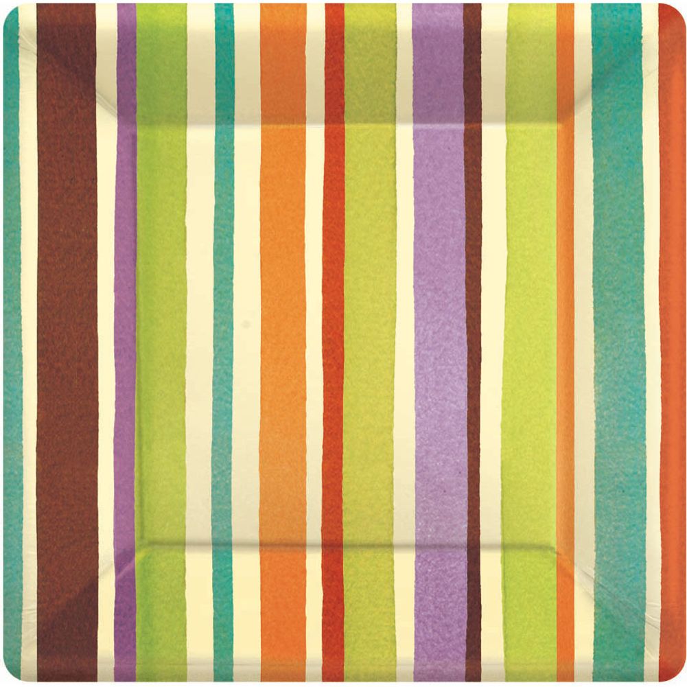 Crafty Stripe Eco Dessert Plates (8ct)