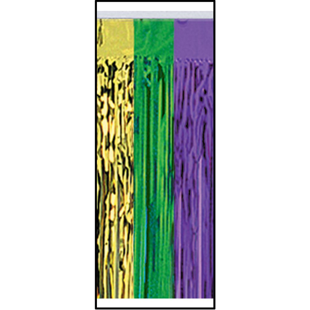 Pkgd 1-Ply FR Metallic Table Skirting