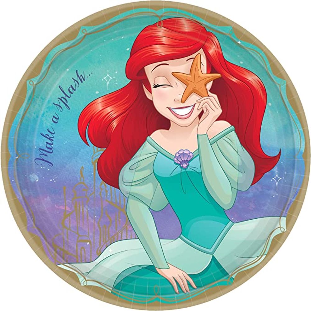The Little Mermaid Plates 9" Round (8ct)