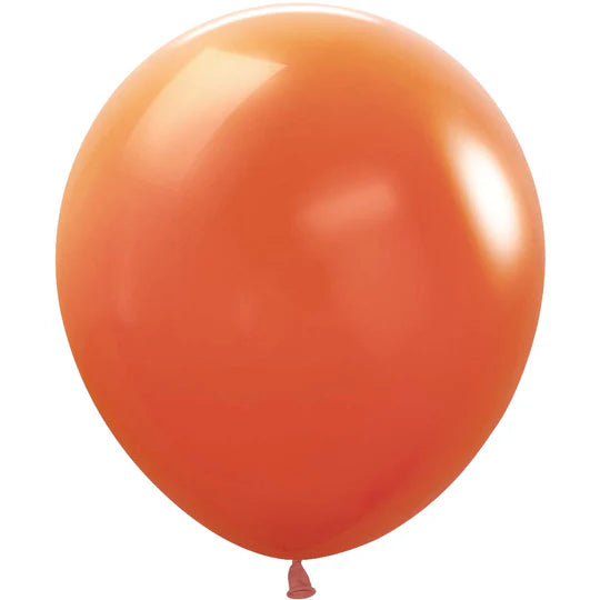 Sempertex 18" Deluxe Sunset Orange Latex Balloons (25ct)