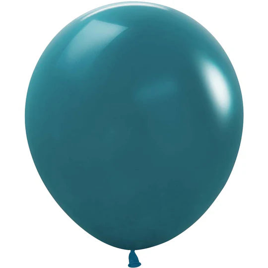 Sempertex 18" Deluxe Deep Teal Latex Balloons (25ct)
