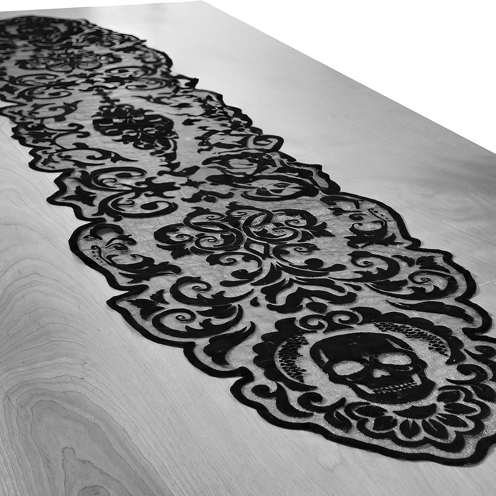 Glam Boneyard Fabric Table Runner (1ct)