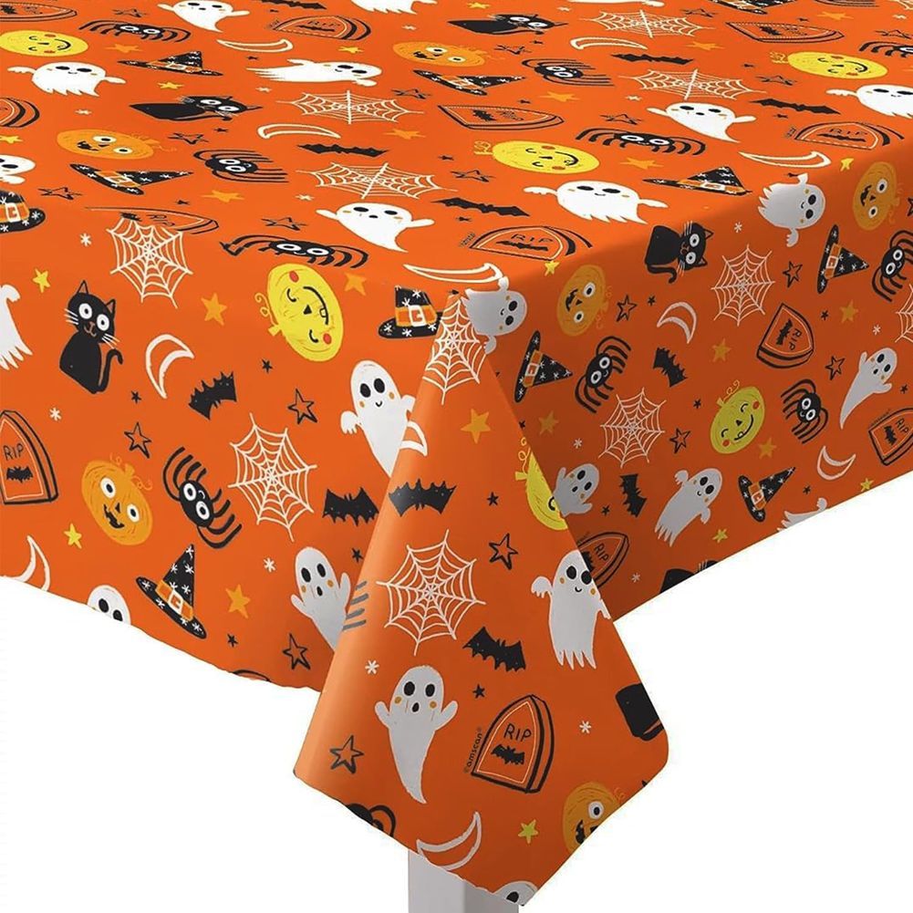 Spooky Friends Flannel Back Table Cover (1ct)