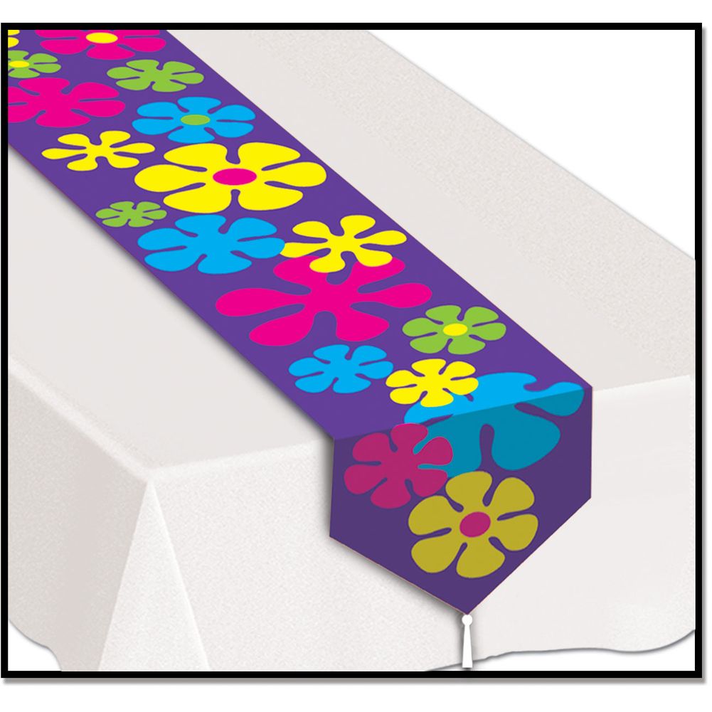 Retro Flower Table Runner