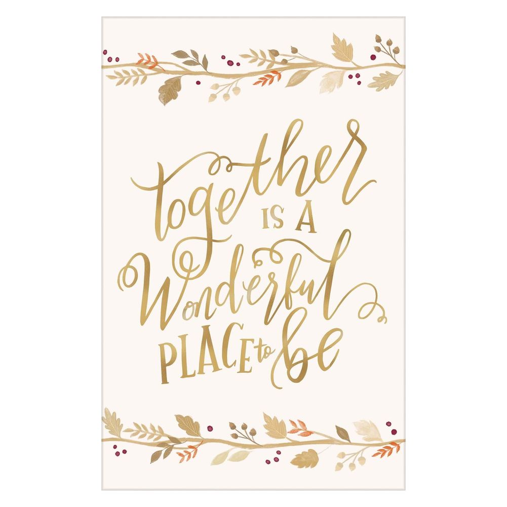 Always Be Thankful Paper Tablecover (1 ct)