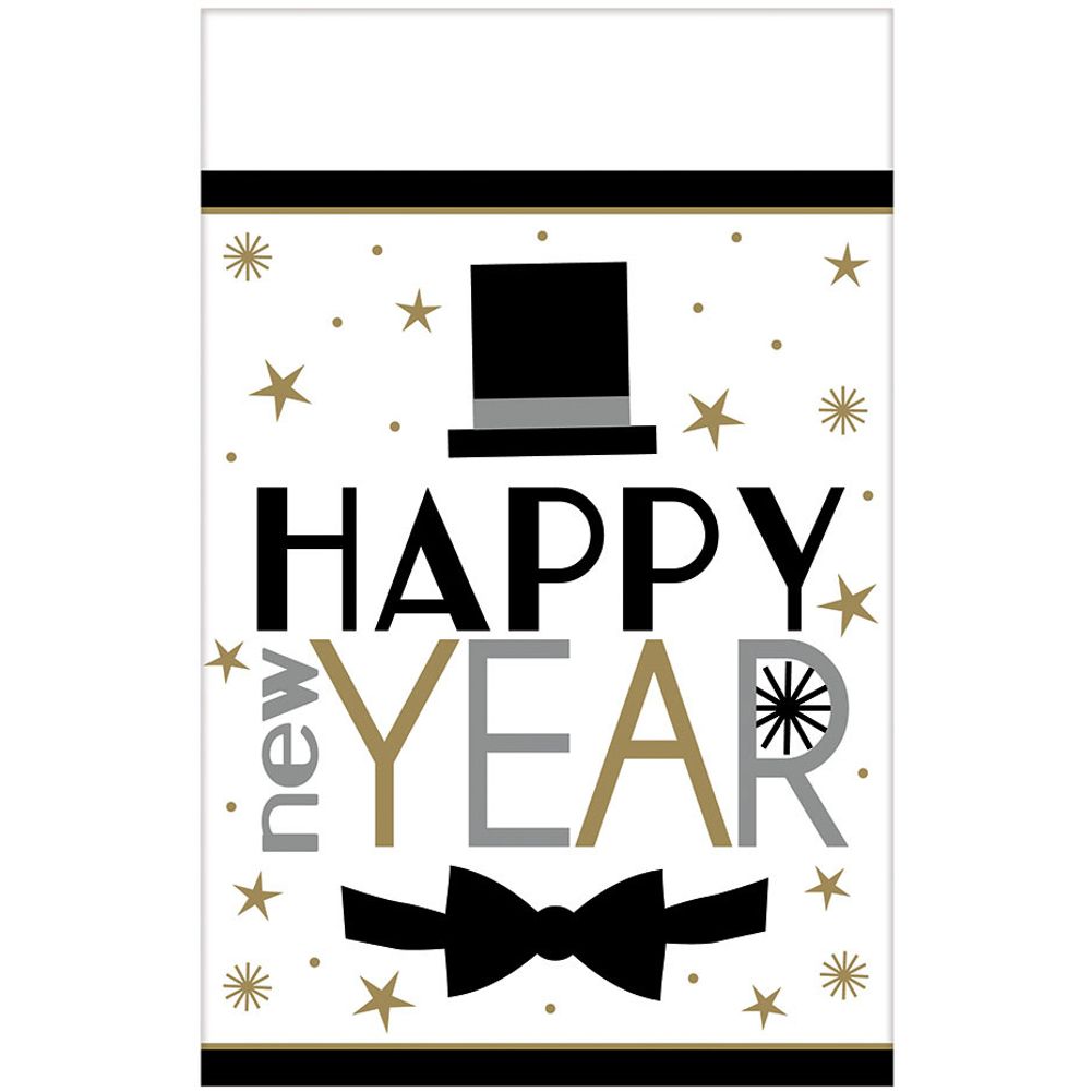 Dapper Night Plastic Tablecover (1 ct)