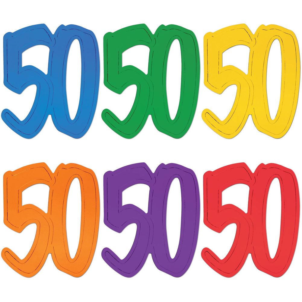 &quot;50&quot; Foil Cutouts
