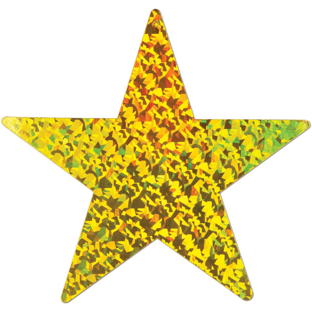 Prismatic Foil Star Cutout