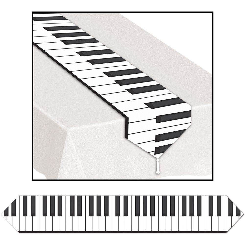 Piano Keyboard Table Runner